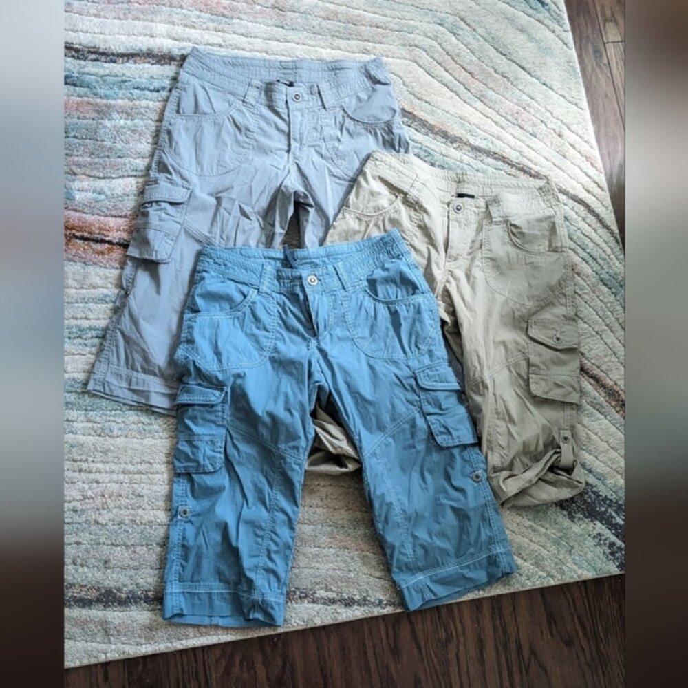 Lot of 3 pairs of Kühl women's Capri shorts